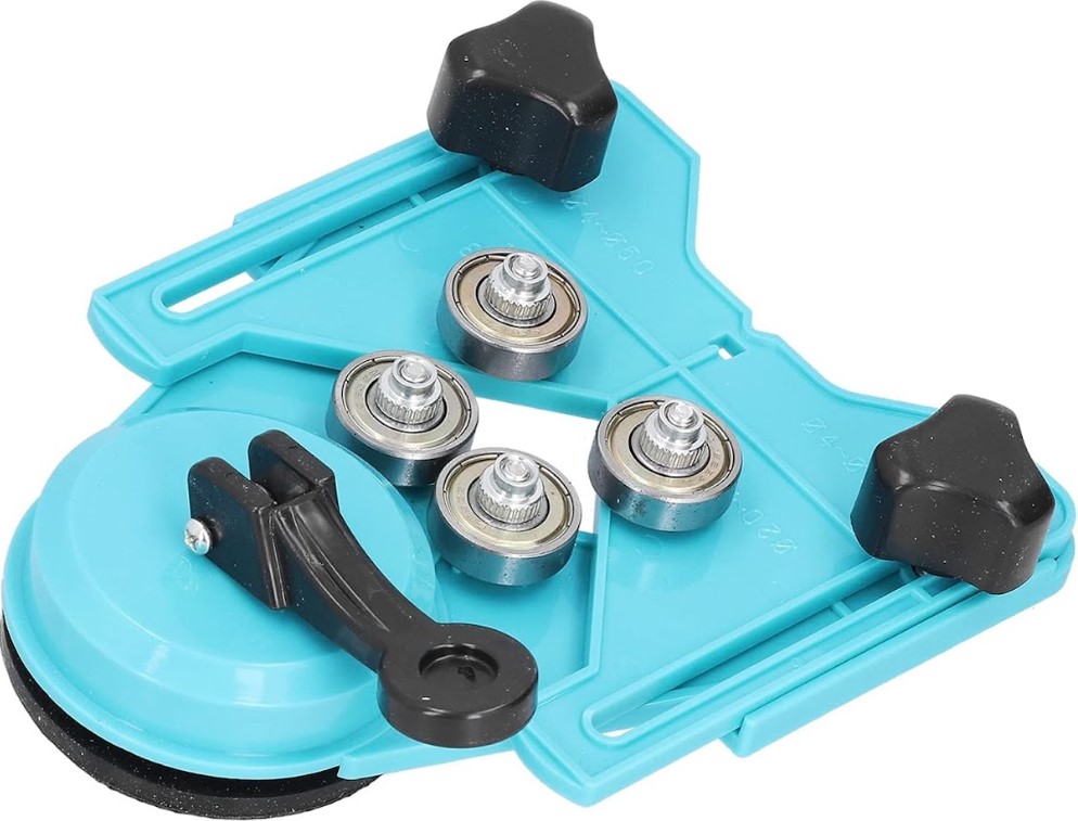 Drilling Locator Tool – Precision Woodworking Drill Guide & Punch Locator 4-10mm Holes | ABS/Aluminum Alloy, Adjustable Template Ruler | UAE Carpenter's Accurate Hole Alignment Essential 